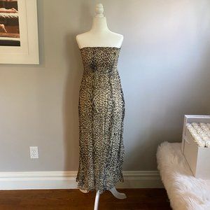 Scoop NYC- Strapless- Elastic Top- Cheetah Print